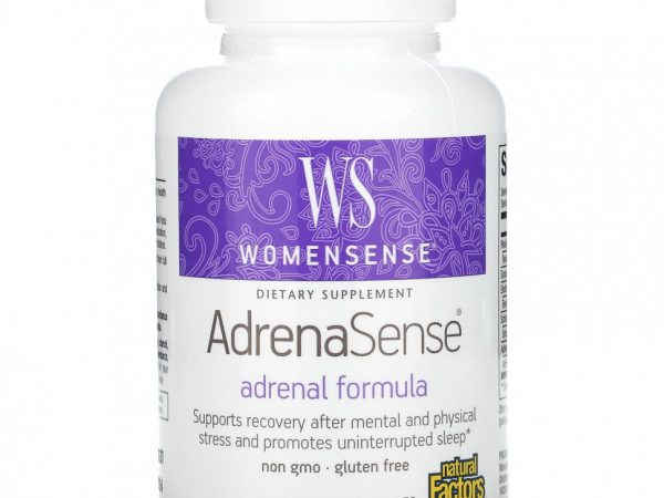 Natural Factors, Womensense, AdrenaSense, 60 Vegetarian Capsules