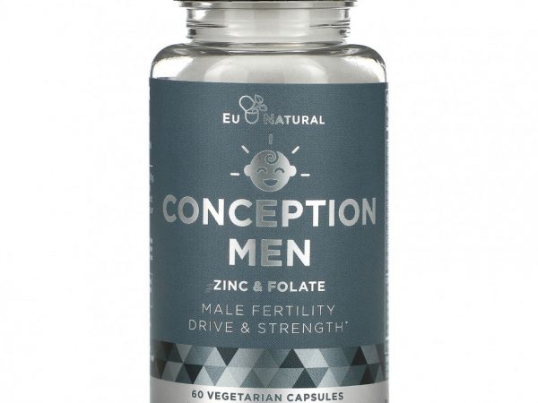 Eu Natural, Conception Men, цинк и фолат, 60 вегетарианских капсул