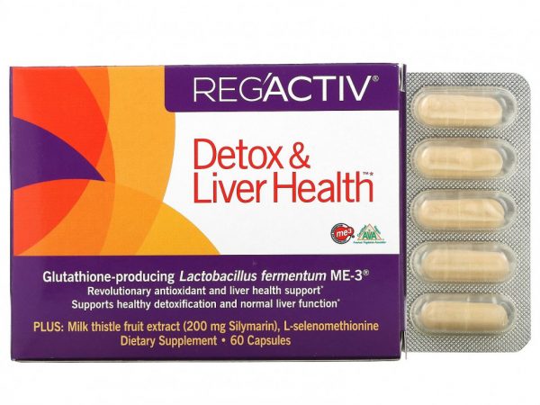 Dr. Ohhira's, Reg'Activ, Detox & Liver Health, детокс и здоровье печени, 60 капсул