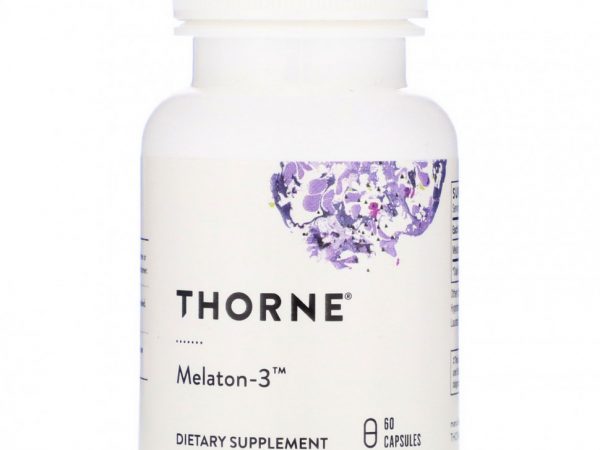 Thorne Research, Melaton-3, 60 капсул