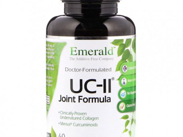 Emerald Laboratories, UC-II Формула для здоровья суставов, 60 растительных капсул