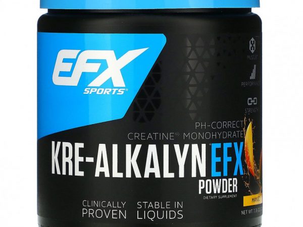 EFX Sports, Kre-Alkalyn EFX в порошке, манго, 220 г (7,76 унции)