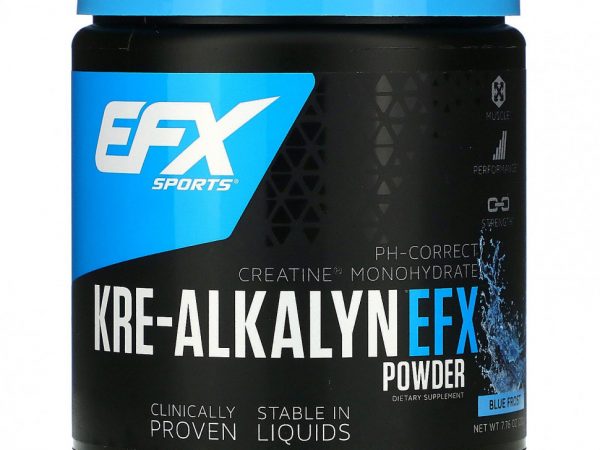EFX Sports, Kre-Alkalyn EFX, порошок, со вкусом «Морозная свежесть», 220 г (7,76 унции)