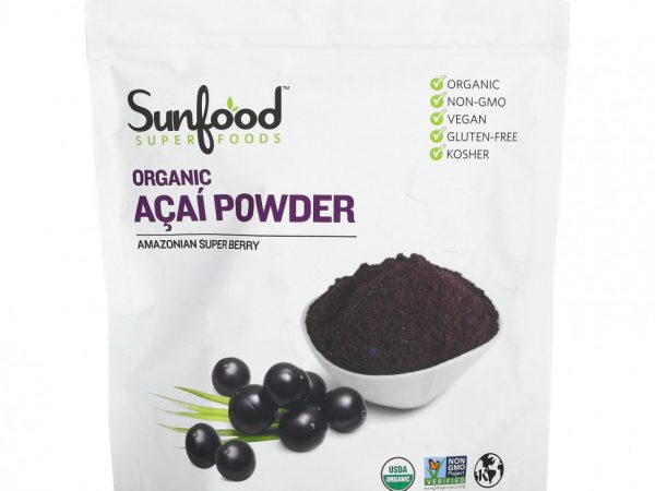 Sunfood, Органический порошок асаи, 227 г (8 унций)