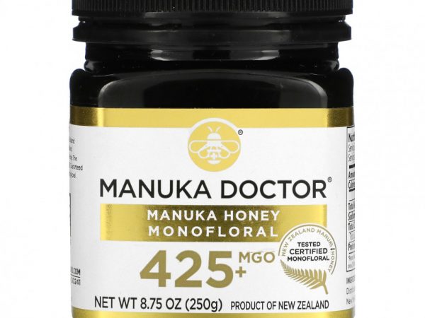 Manuka Doctor, Монофлорный мед манука, MGO 425+, 250 г (8,75 унции)