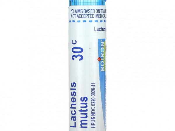 Boiron, Single Remedies, Лахезис мутус, 30C, прибл. 80 гранул