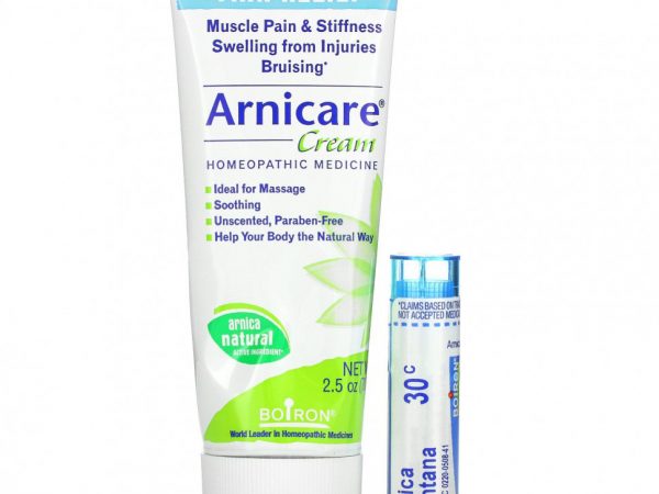 Boiron, крем Arnicare, обезболивающее средство, экономичная упаковка, 70 г (2,5 унции), прибл. 80 гранул