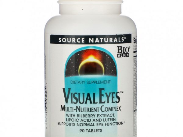 Source Naturals, Visual Eyes, мульти-питательный комплекс, 90 таблеток