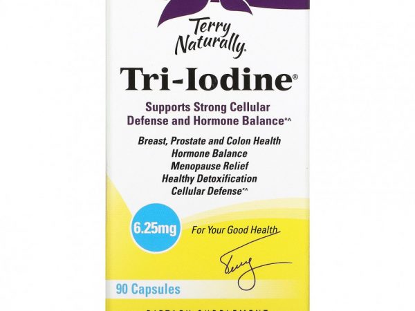 Terry Naturally, Tri-Iodine, 6,25 мг, 90 капсул