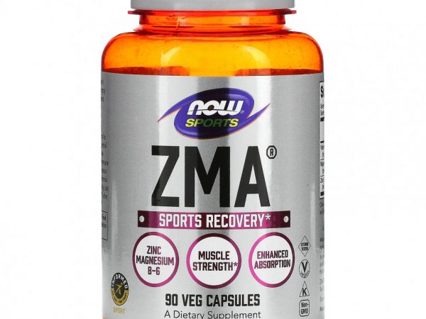 NOW Foods, Sports, ZMA, восстановление после физической активности, 90 капсул
