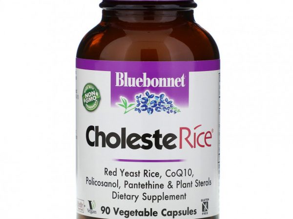 Bluebonnet Nutrition, CholesteRice, 90 растительных капсул