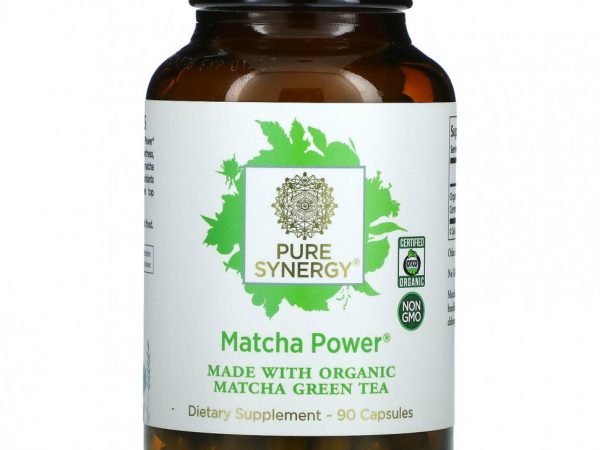Pure Synergy, Organic Matcha Power, 90 Veggie Caps