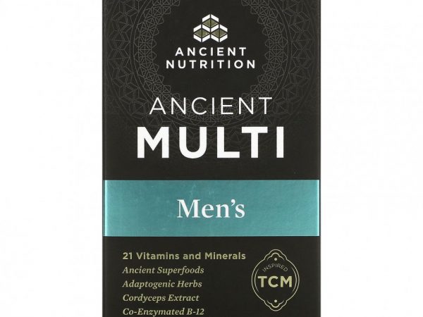 Dr. Axe / Ancient Nutrition, Ancient Multi, для мужчин, 90 капсул