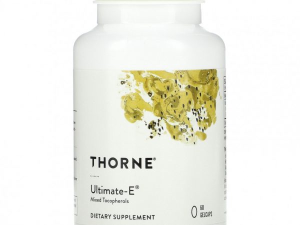 Thorne Research, Ultimate-E, 60 желатиновых капсул