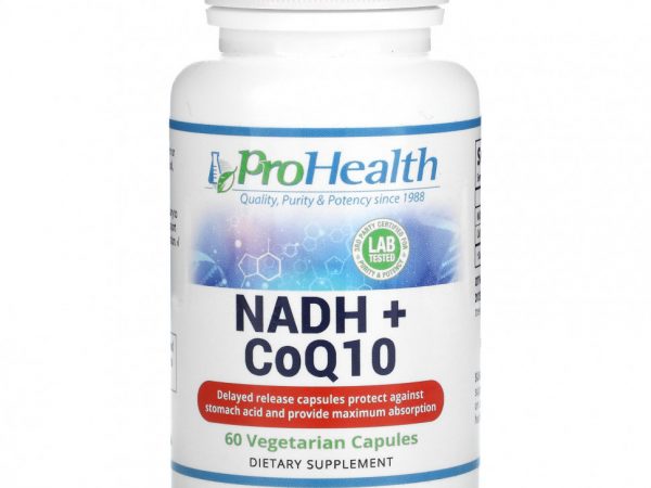 ProHealth Longevity, NADH + CoQ10`` 60 вегетарианских капсул