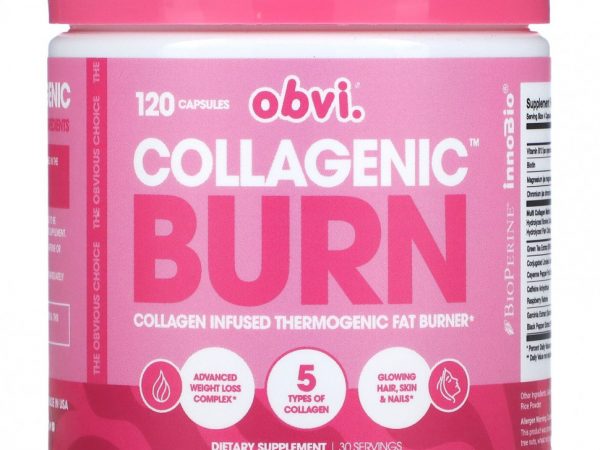 Obvi, Collagenic Burn, 120 капсул