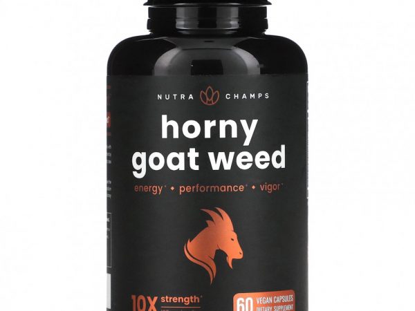 NutraChamps, Horny Goat Weed, 60 веганских капсул