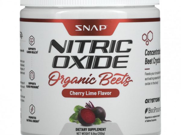 Snap Supplements, Оксид азота, органическая свекла, вишневый лайм, 250 г (8,8 унции)
