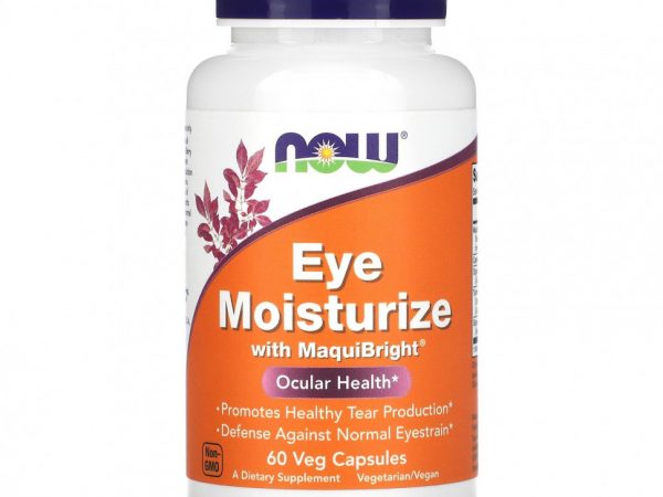 NOW Foods, Увлажняющее средство для глаз с MaquiBright, 60 растительных капсул