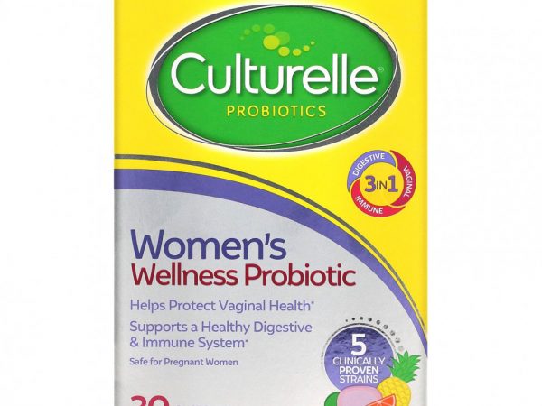 Culturelle, Пробиотики, пробиотики для женщин, фруктовое ассорти, 30 жевательных таблеток