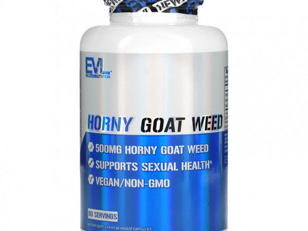 EVLution Nutrition, Horny Goat Weed, 500 mg , 60 Veggie Capsules