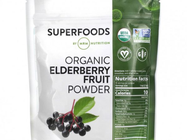 MRM Nutrition, Organic Elderberry Fruit Powder, 4 oz (113 g)