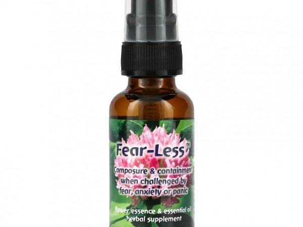 Flower Essence Services, Fear-Less, цветочная эссенция и эфирное масло, 30 мл
