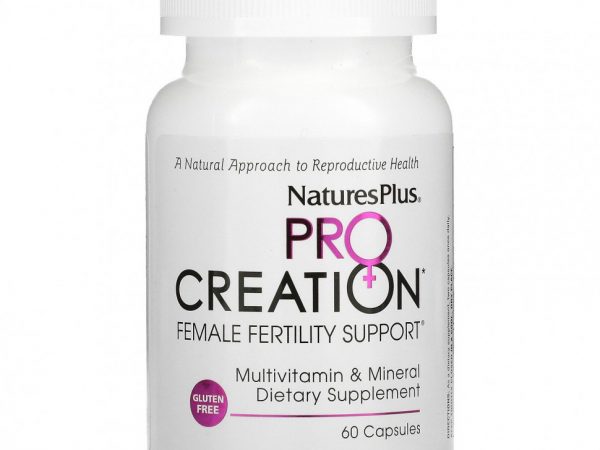 NaturesPlus, ProCreation, Female Fertility Support, поддержка репродуктивной функции для женщин, 60 вегетарианских капсул