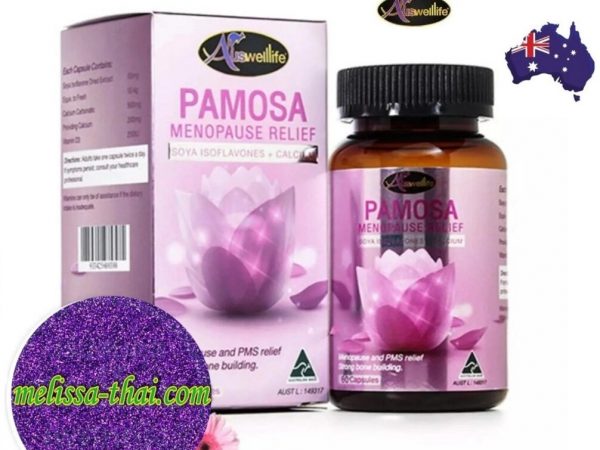 Auswelllife PAMOSA Menopause Relief женские капсулы для облегчения менопаузы, 60 капсул. Австралия