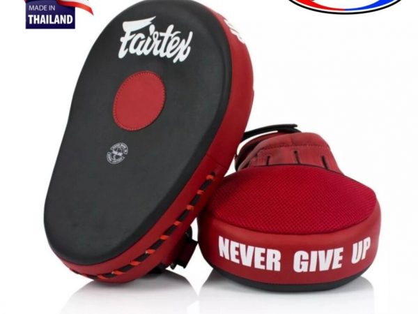 Боксерские лапы Fairtex FMV-13 Maximized Focus Mitts, Таиланд Black/Red