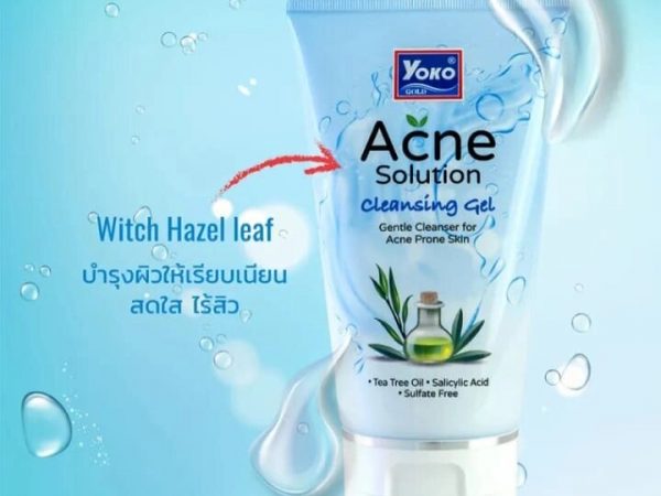 Гель для умывания лица от Акне Yoko Acne Solution Cleansing Gel, 100 гр. Таиланд