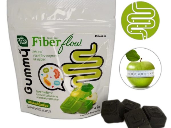 Handy Herb Fiber Flow — жевательные витамины с пищевыми волокнами для очищения и поддержки пищеварения, 4 шт.