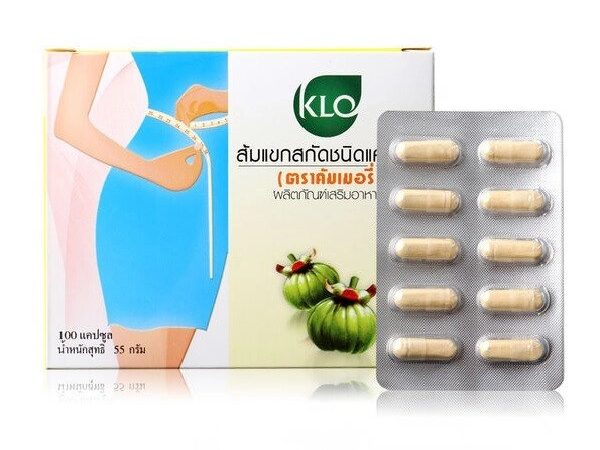 Капсулы для похудения Гарциния Камбоджийская Khaolaor Garcinia Extract ComeMerry 100 капсул, Таиланд