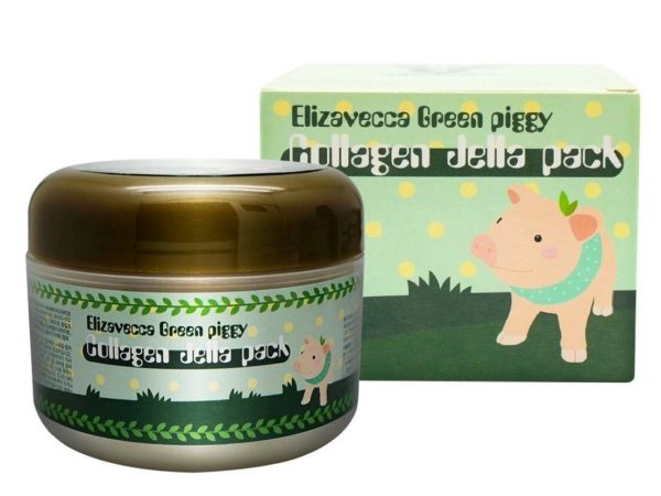 Коллагеновая маска для лица Elizavecca Green Piggy Collagen Jella Pack, 100 мл., Таиланд