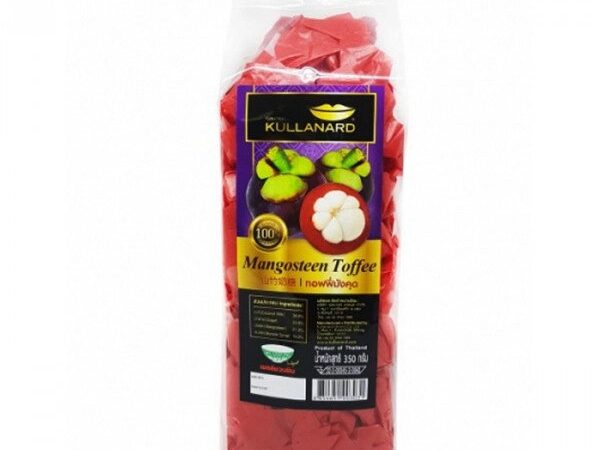Конфеты натуральные фруктовые ручной работы Мангостин Kullanard Mangosteen Toffee, 350 гр., Таиланд