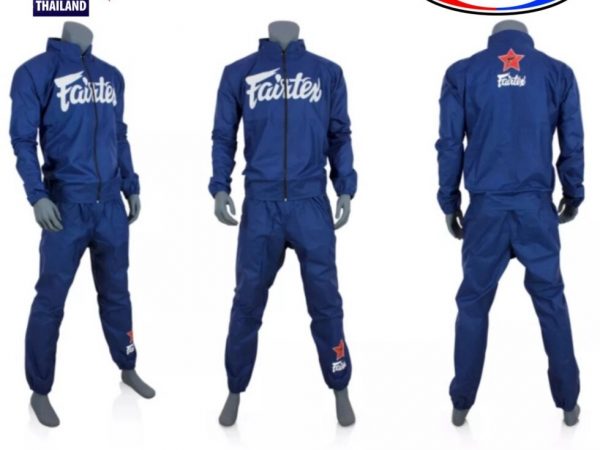 Костюм спортивный виниловый сауна Fairtex Vinyl Sweat Suit VS-2 для сгонки веса. Таиланд S VS-2 BLUE