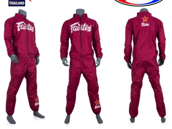 Костюм спортивный виниловый сауна Fairtex Vinyl Sweat Suit VS-2 для сгонки веса. Таиланд S VS-2 RED
