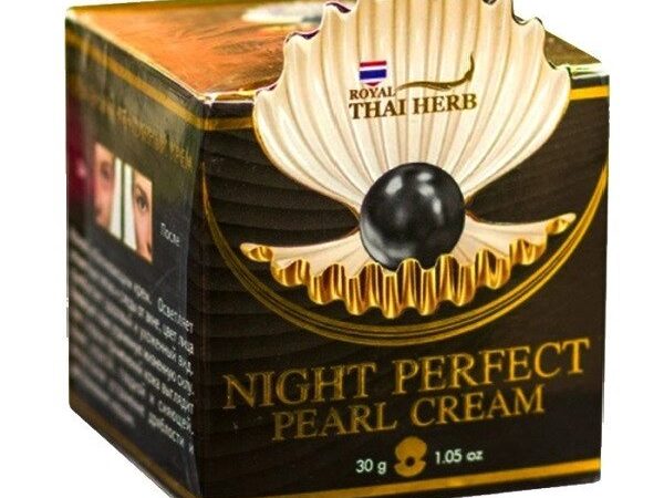 Крем ночной с жемчужной пудрой Royal Thai Herb Night Perfect Pearl Cream, 30 мл. Таиланд