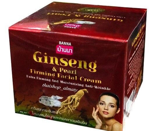 Крем омолаживающий с экстрактом Женьшеня и Жемчуга Banna Ginseng  Pearl Firming Cream, 100 мл., Таиланд