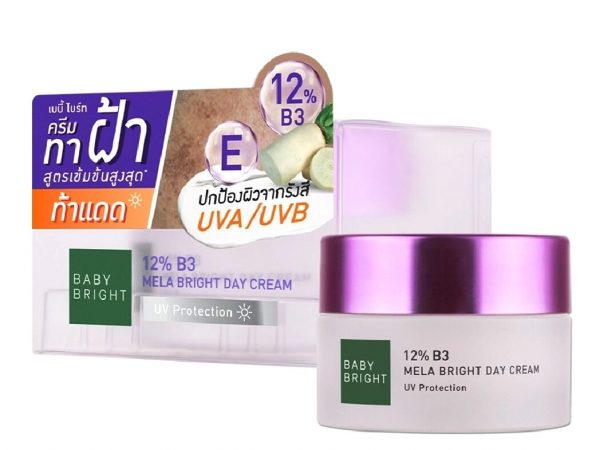 Крем от веснушек и морщин Baby Bright 12% B3 Mela Bright Day Cream, 50 мл. Корея