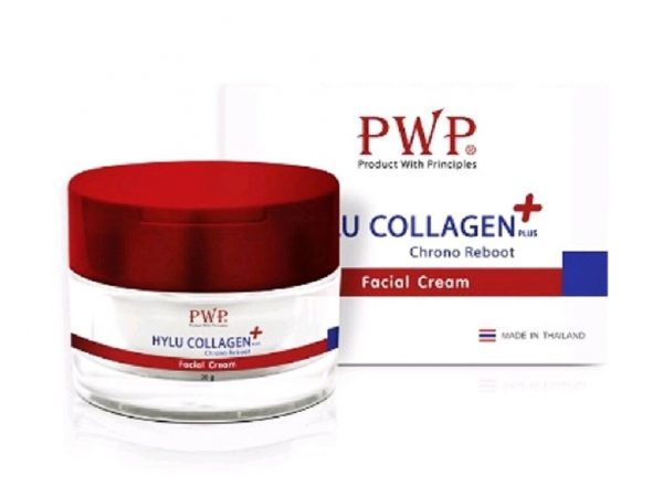 Крем с коллагеном и гиалуроновой кислотой PWP Hylu Collagen Plus Chrono Reboot 30 гр. Таиланд