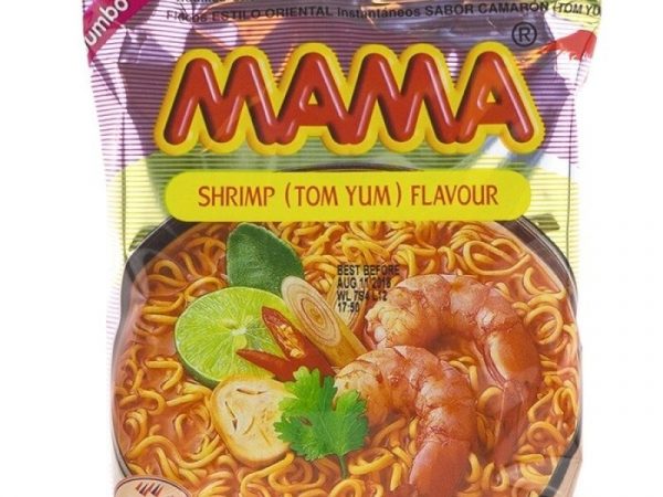 Лапша быстрого приготовления со вкусом Том Яма MАМА Noodles Shrimp Tom Yum Flavor, 55 rg x 10 шт. Таиланд