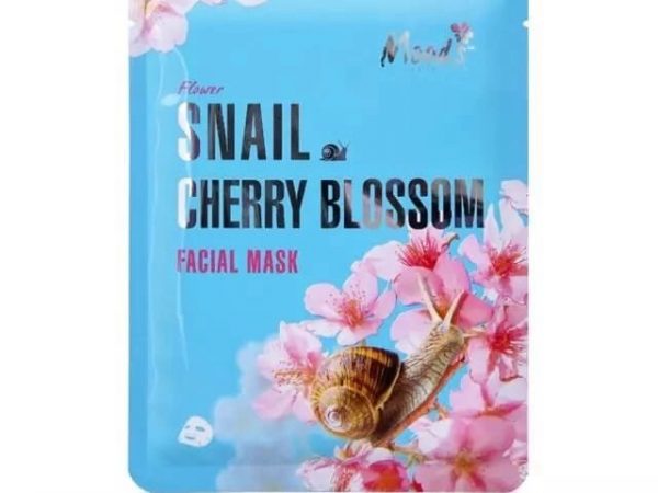 Маска для лица “Улитка + Цветущая вишня” Moods Snail Cherry Blossom Facial Mask