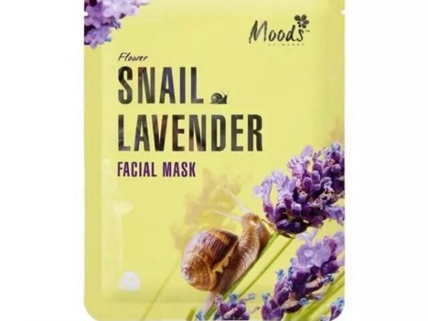 Маска для лица “Улитка + Лаванда” Moods Snail Lavander Facial Mask