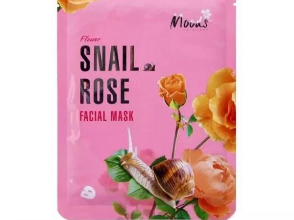 Маска для лица “Улитка + Роза” Moods Snail Rose Facial Mask