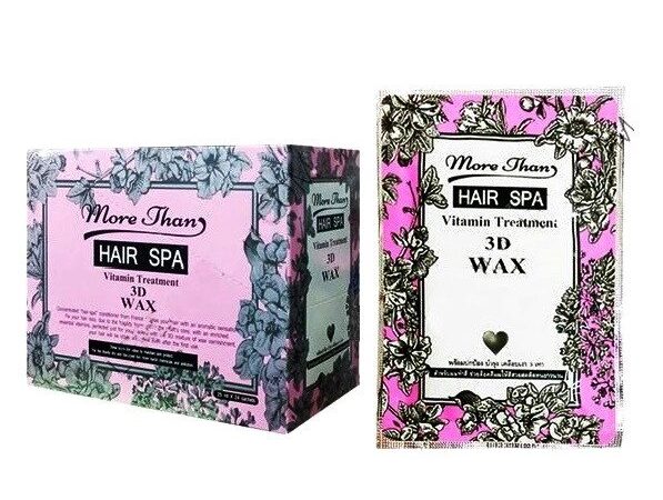 Маска для окрашенных волос Кератиновое Лечение More Than Hair SPA Vitamin Treatment 3D Wax, 1 саше. Таиланд