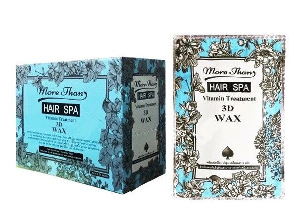Маска для сухих и ослабленных волос Кератиновое Лечение More Than Hair SPA Vitamin Treatment 3D Wax, 24 саше.
