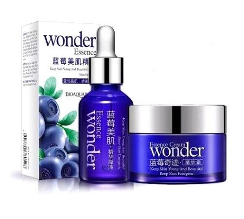 Маска ночная для лица + Сыворотка для лица с экстрактом Черники Wonder Blueberry, 50 мл + 15 мл. Таиланд
