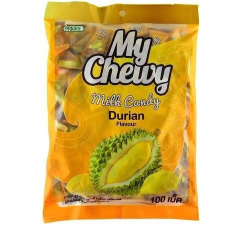 Молочные конфеты со вкусом Дуриана My Chewy Milk Candy Durian Flavour, 360 гр (100 шт.), Таиланд