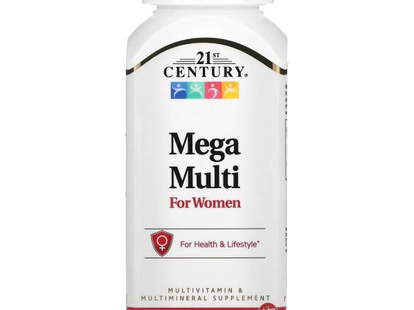 Мультивитамины и мультиминералы для женщин 21 st Century Mega Multi For Women, 90 шт. США